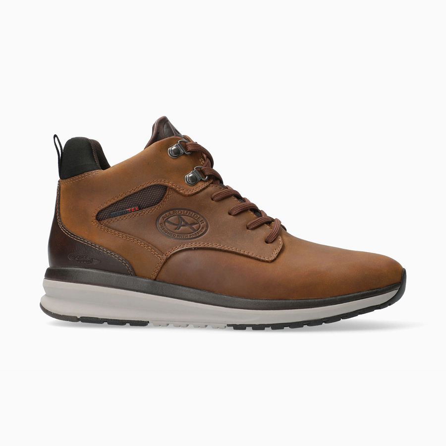 Allrounder ELDORADO-TEX Nubuck Férfi Outdoor Cipő - Barna, HU-11040